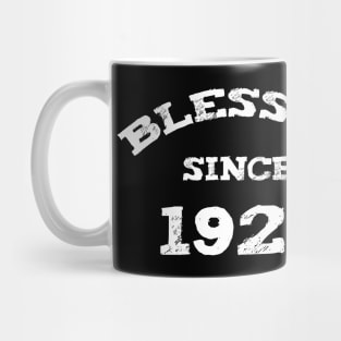 Blessed Since 1924 Cool Birthday Christian Mug